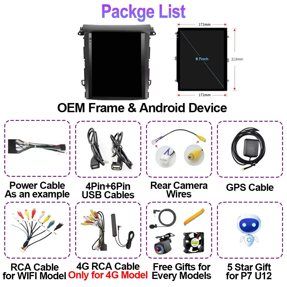 لسوبارو XV فورستر 2018-2021 9.7 "7862S أندرويد 13 راديو السيارة تسلا نمط الوسائط المتعددة مشغل فيديو Carplay نظام تحديد المواقع نافي ستيريو 4G #5
