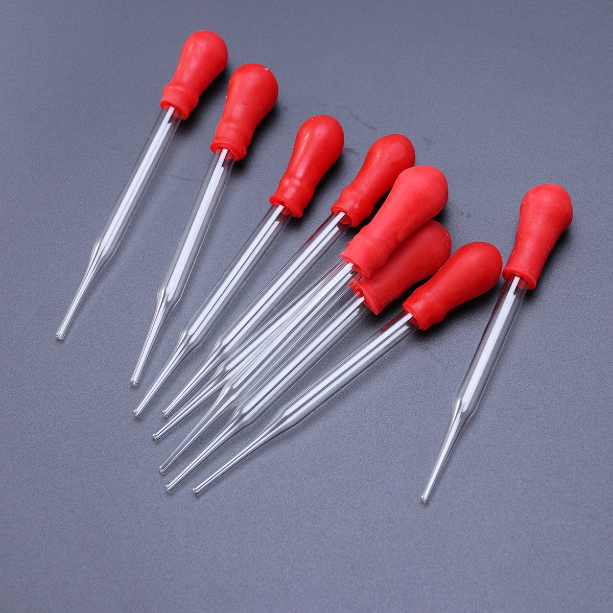 

10Pcs Droppers Glass Silicone Portable Long Lasting for Home School Use Pipette Dropper 12cm Experiment Tools Droppers