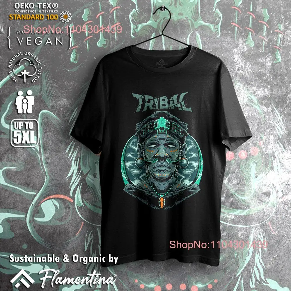 Tribal Shaman Organic Cotton T Shirt Religion Spirit World God Trance Healing Ritual Divination E154 Kids Sizes