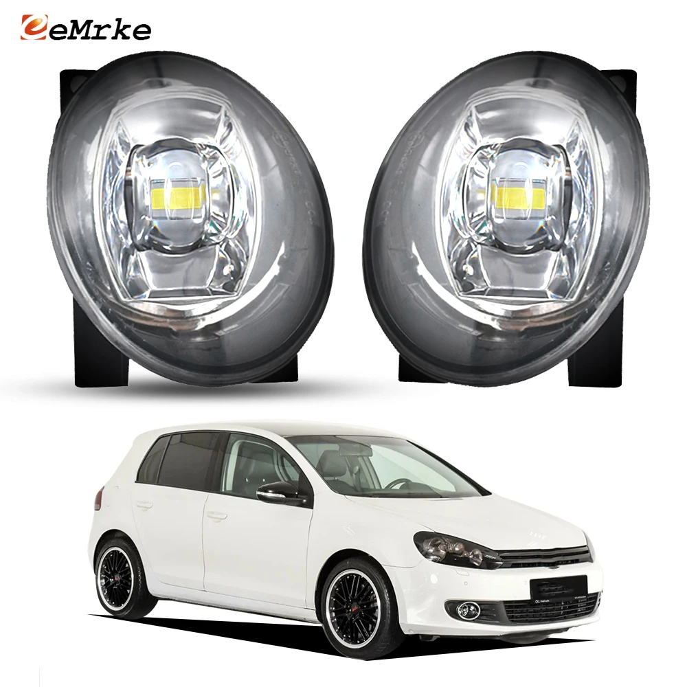 

LED Fog Light Assembly with Lens DRL Daytime Running Lamp for VW Golf 6 MK6 typ 5k 2008~2012 Golf Plus / Cabriolet Variant Wagon