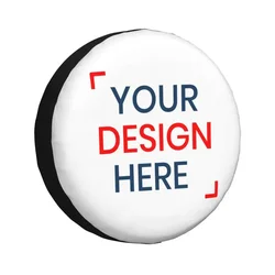 Custom Customize Logo Spare Tire Cover for Toyota RAV4 Prado Jeep RV SUV Trailer Your Design Here Car Wheel Protector Covers