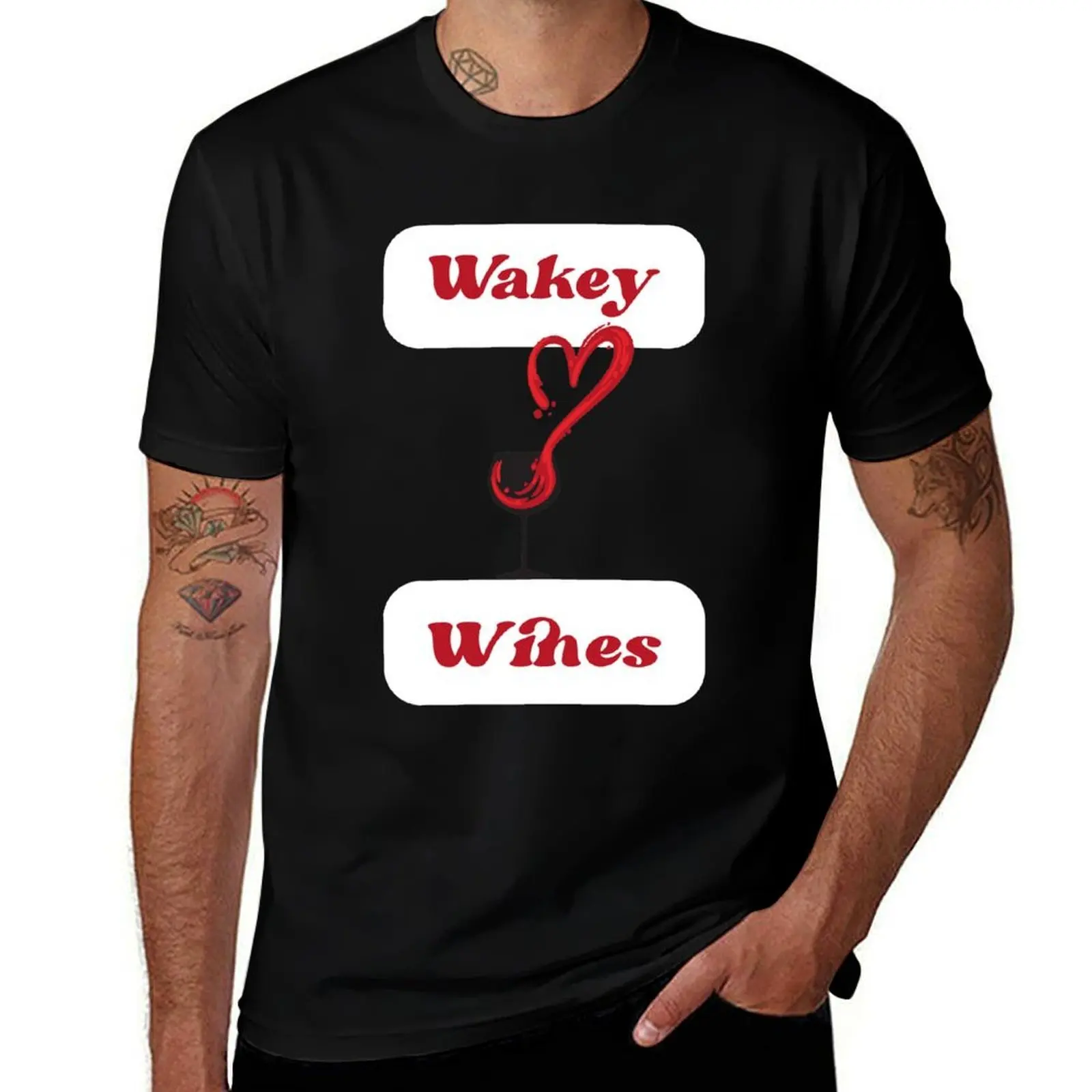 

Wakey Wines T-Shirt Sweat Absorbing Sports Tee Shirt