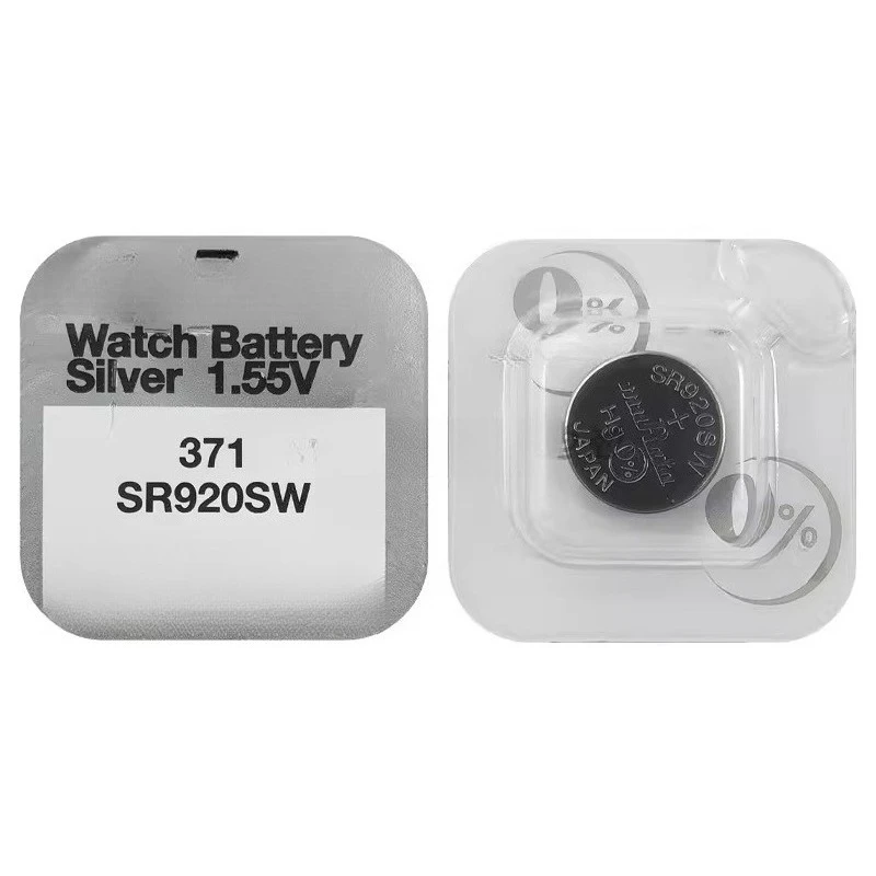 For murata sr920sw watch battery ag6/lr920/l921/171/371 quartz watch button digital 1.55v