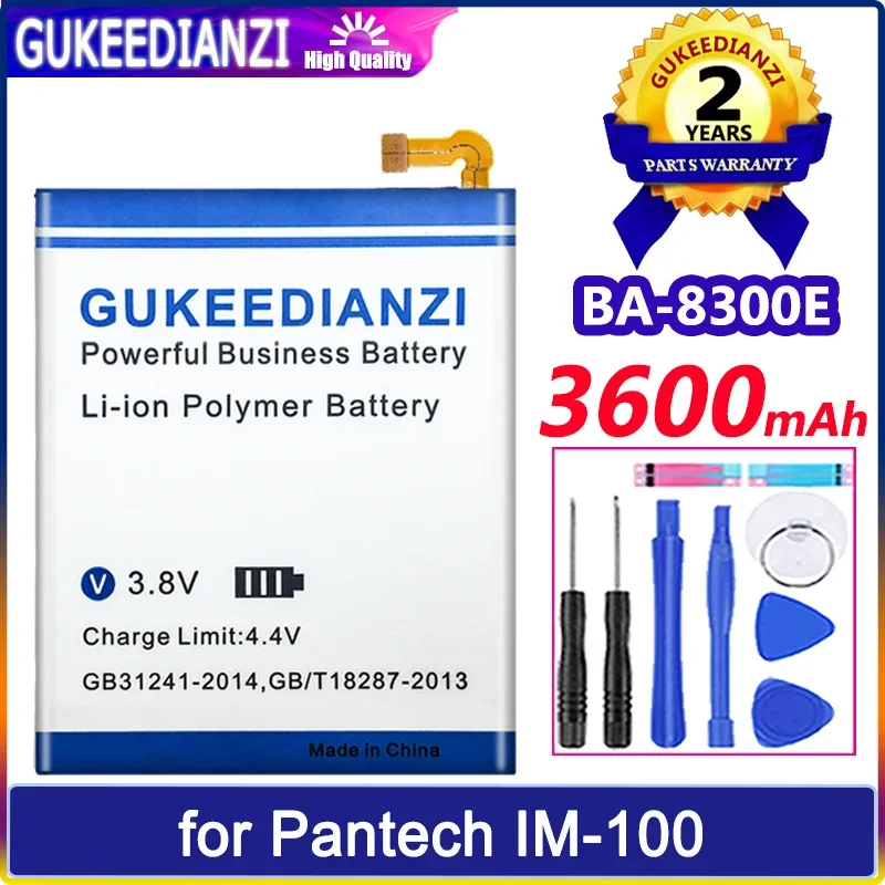 

GUKEEDIANZI Battery BA-8300E BA8300E 3600mAh for Pantech IM-100 IM-100K IM-100S Batteria