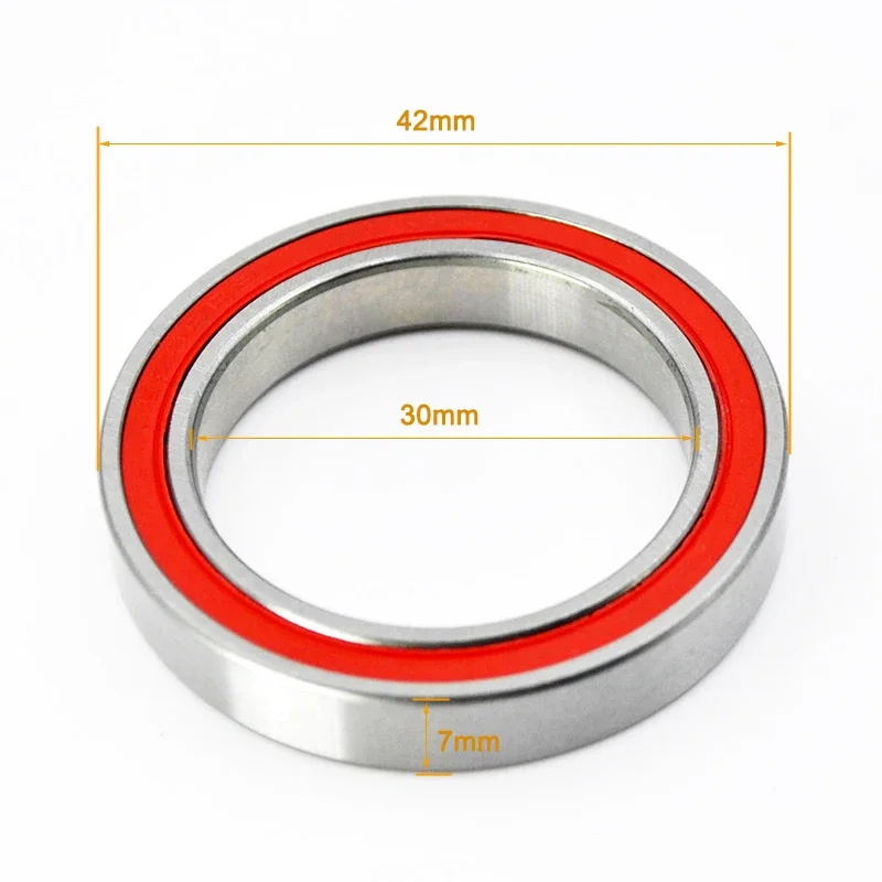 Hybrid Ceramic 6806 2RS Bearing 30x42x7 mm 6806RS DDU High Speed For Bike Bicycle 30mm Inner Bore Thin Section Ball Bearings