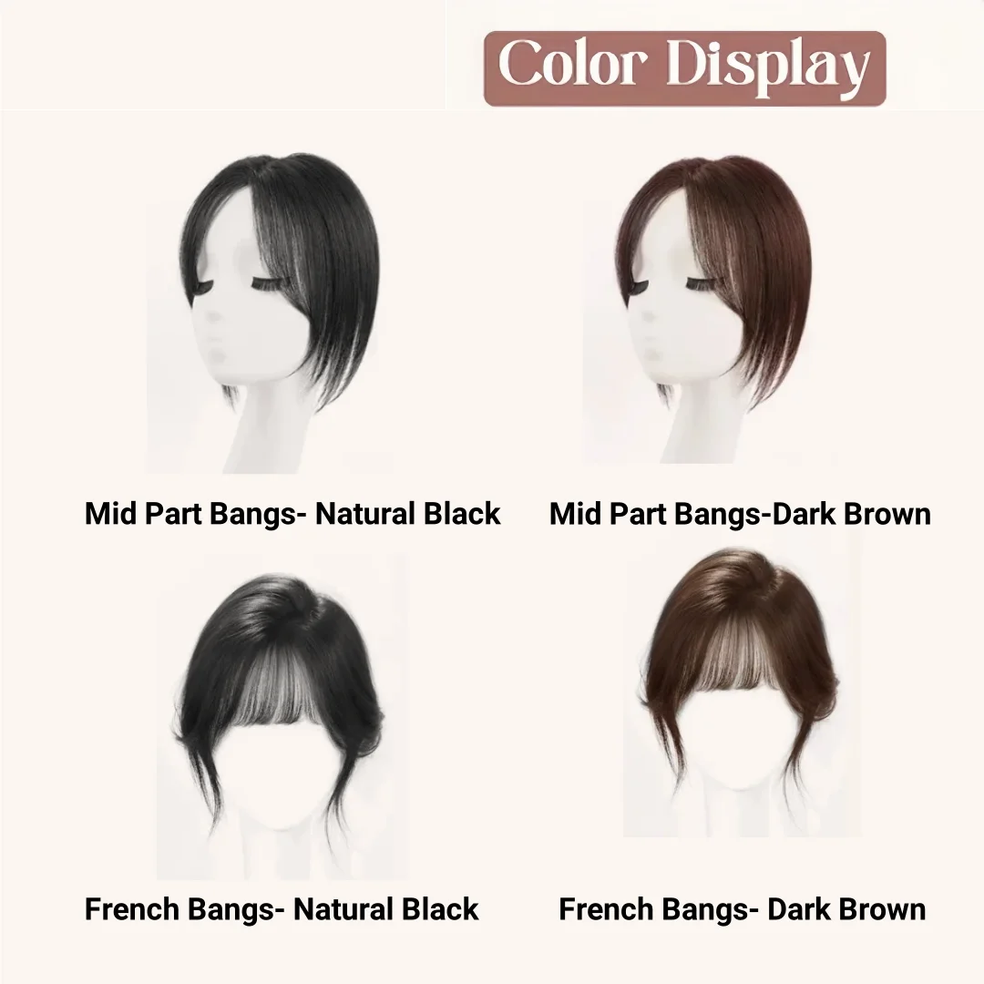 여성용 초박형 보이지 않는 헤어피스 인간의 머리카락 토퍼 360 커버리지 클립 가짜 앞머리 자연스러워 보이는 헤어 익스텐션