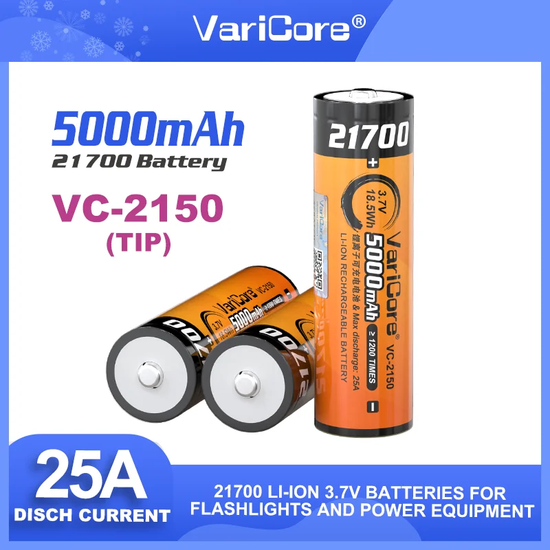 1-20 pz LiitoKala Lii-48S 3.7V 4800mAh 21700 potenza batteria al litio 9.6A 2C scarica per torcia (senza PCB)