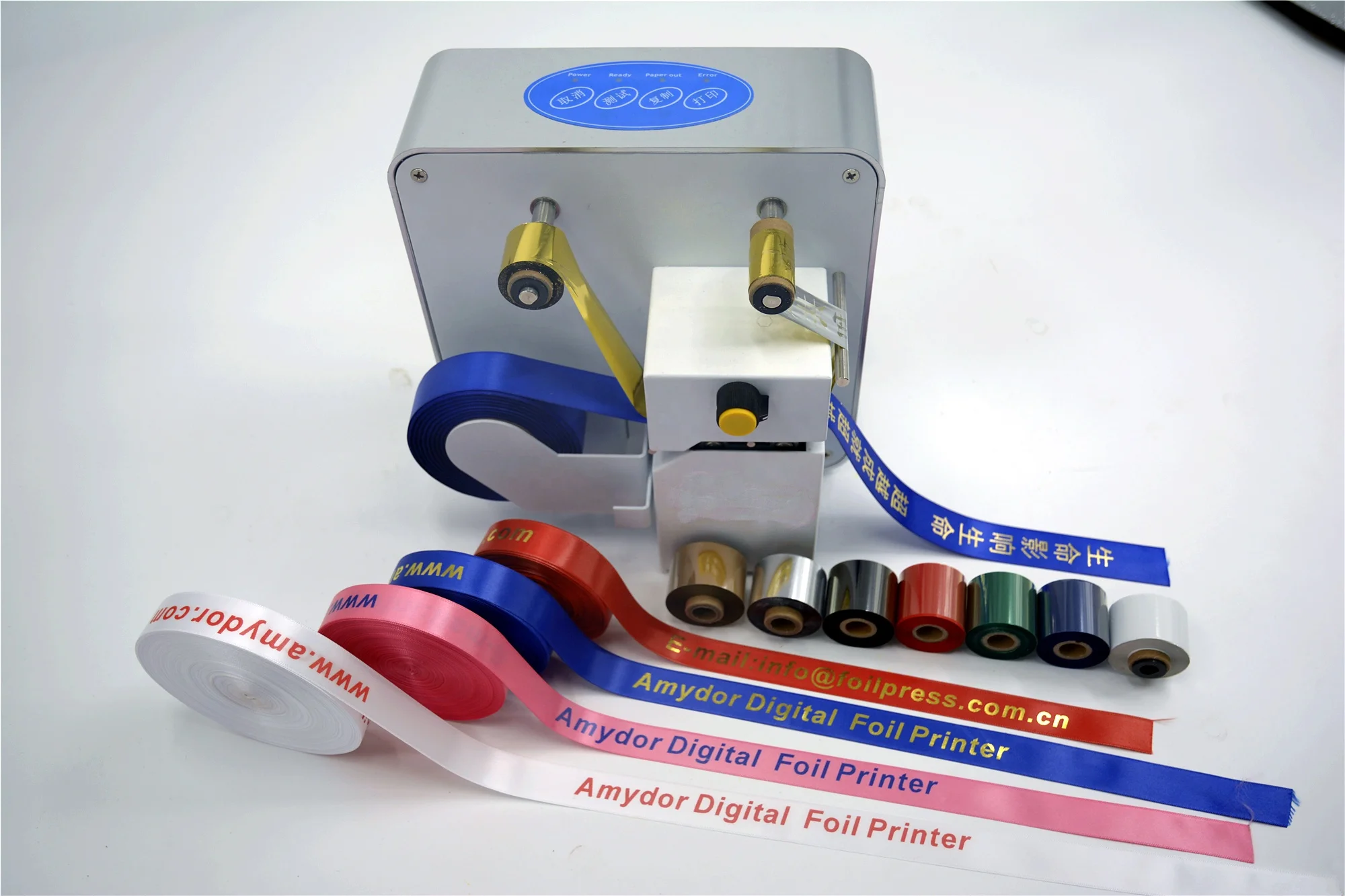 Digital Hot Foil Stamping Ribbon Printer for Silk Fabrics