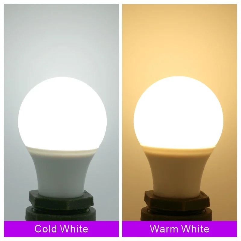 DC/AC 12V-85V LED Bulb E27 3W 6W 9W 12W 15W 18W 25W Low Voltage Light 12 Volts Spotlight Lighting Cold/Warm White Lamp