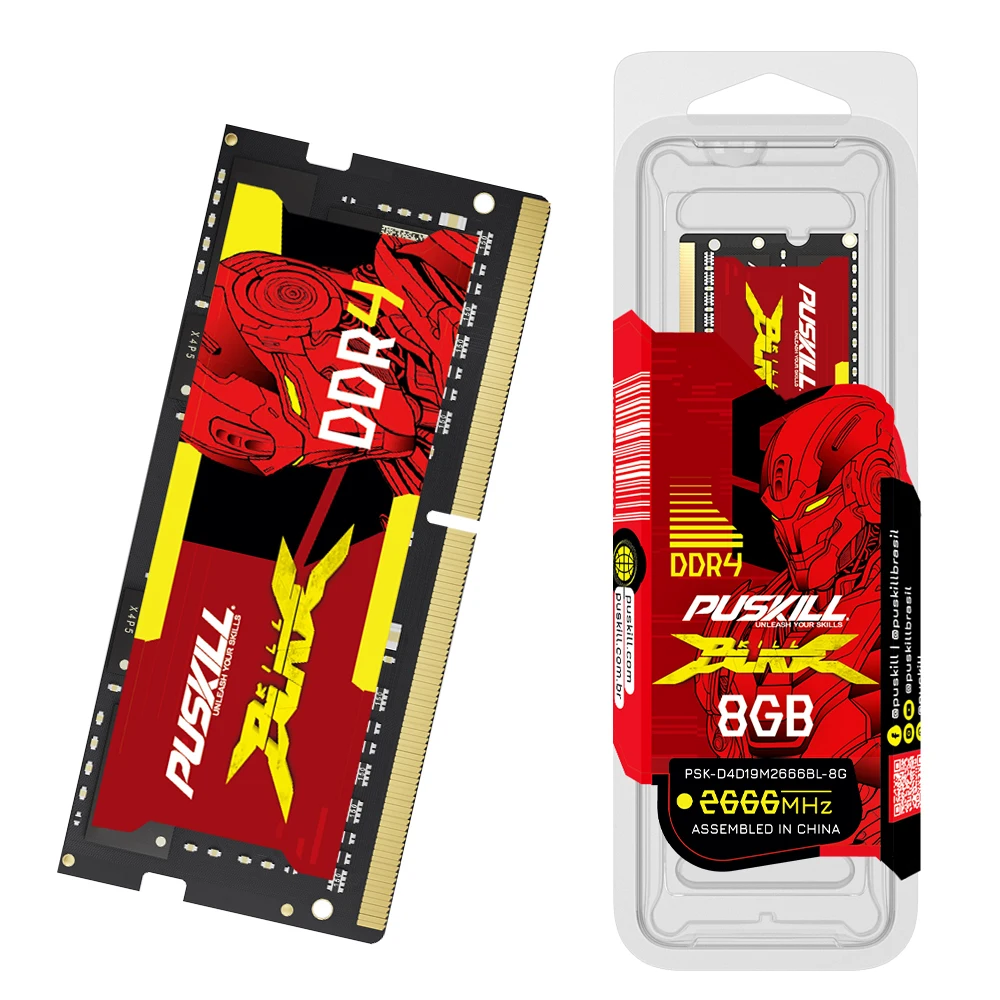 PUSKILL Killblade Memória Notebook Ddr4 16gb 8gb 1.2V 3200mhz 2666mhz 260-PIN SODIMM Memoria RAM Laptop Memory