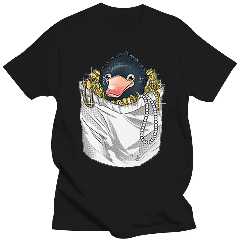 Cute Mini Treasure Niffler T Shirt Quality Print Unisex Short Sleeve Crewneck Big Size Tee shirt Wholesale