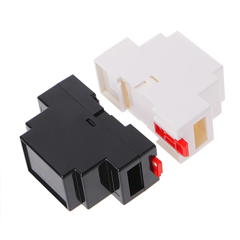 2 Chiếc 88x37x59mm Nhựa Hộp Điện Tử Dự Án cho Ốp Lưng DIN Đường Sắt PLC Ngã Thả Vận Chuyển
