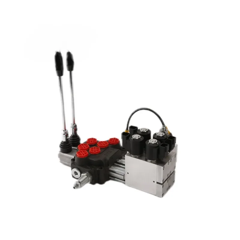 DCV40 5 Spools Directional Monoblock Hydraulic Control Valve with Wireless Remote Control