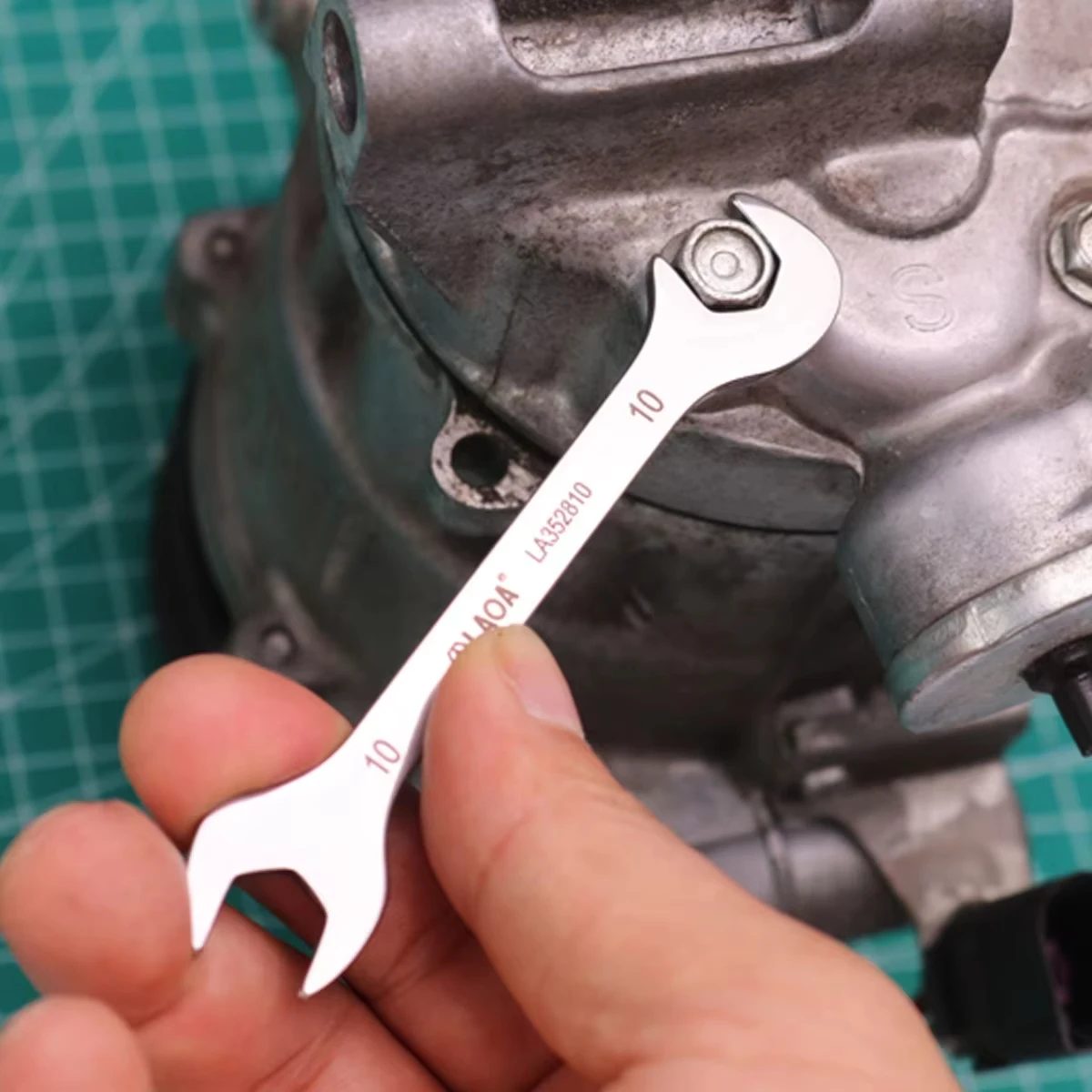 LAOA Mini Thin Double Open-end Wrench Stainless Steel Dual-purpose Wrench Auto Repair Household Set of Tools 5mm-11mm 4.5-11mm