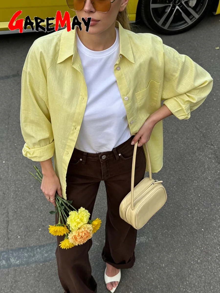 Spring White Women’s Linen Shirt Long Sleeve Beautiful Blouses Elegant Basic Top Collar Yellow Blue Cotton Shirt for Women 3 Spring White Women's Linen Shirt Long Sleeve Beautiful Blouses Elegant Basic Top Collar Yellow Blue Cotton Shirt for Women 3