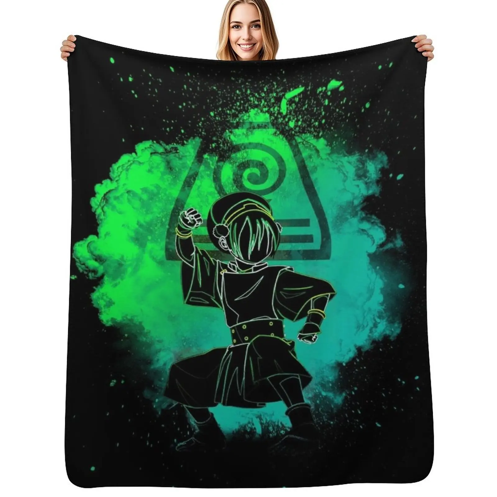 

Soul of the Earthbender Throw Blanket Cozy Napping Blanket Gift for Mom Dad
