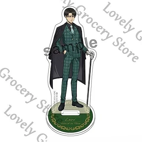 進撃の巨人-リヴァイ・アッカーマン-エレン・イェーガー-コスプレ-アニメ-バッジ-エンブレム-アクリルスタンド-ポラロイドカード-ファン