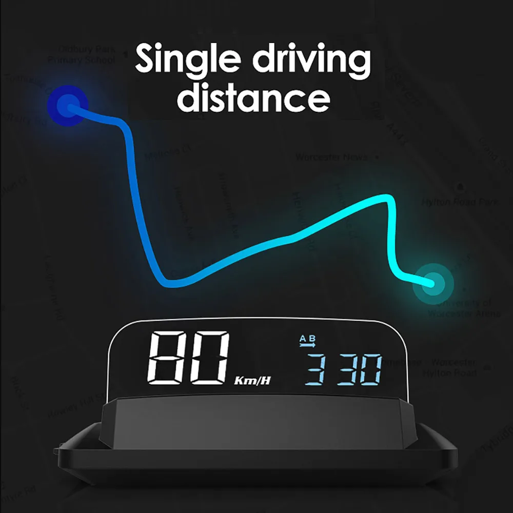 Car GPS Head-Up Display Car Universal Speed HD Suspension HUD Optical Projection H400G Automotive Supplies