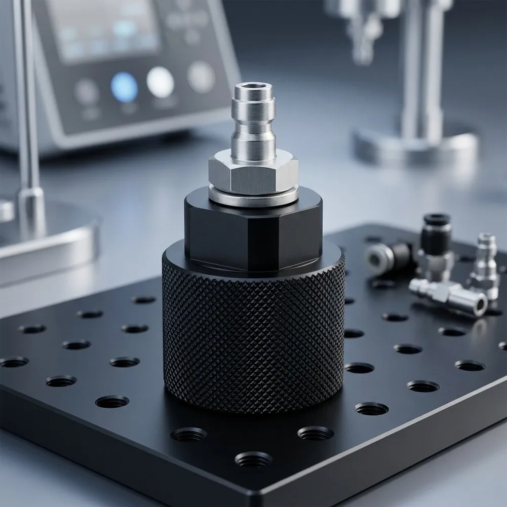 1pc G1/2-14 Threads Adapter For Gas Cylinder With Aluminum Regulator 8mm Quick Disconnect Male Female Output Connector Parts