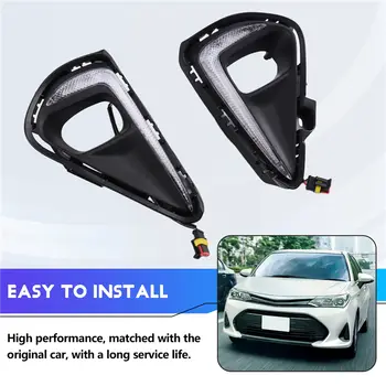 LED denní svícení, přední nárazník, světlomety, kryt mlhových světel, kabel pro Toyota Corolla Axio 2017-2025 6 nejlepší prodej Příslušenství pro Toyota Axio - №3