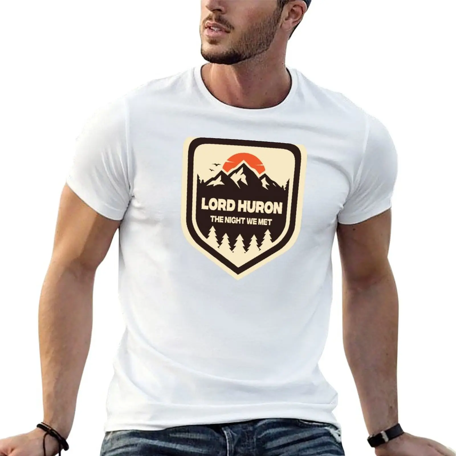 Camiseta Lord Huron The Night We Met, camisetas para hombre, camiseta de algodón para hombre, camiseta gráfica de algodón para hombre