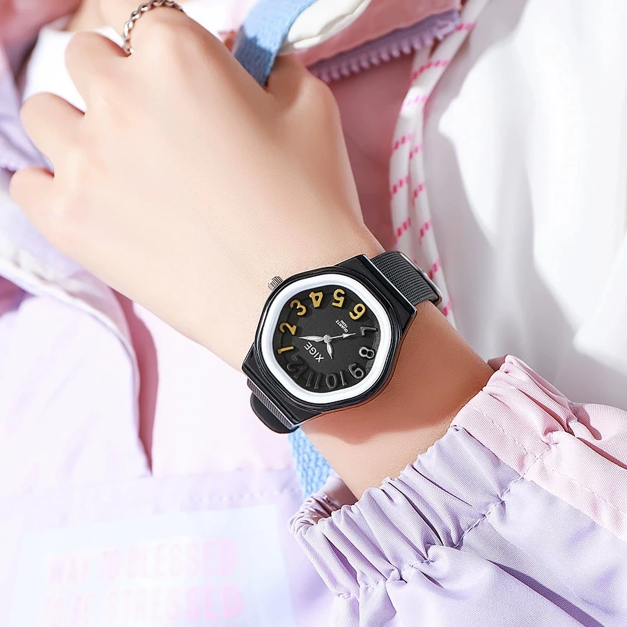 New Fashion Children Silicone Watch Students Jelly Quartz Watches For Kids Gifts Reloj Mujer Woman Wrist Watch Ladies Clock Hot