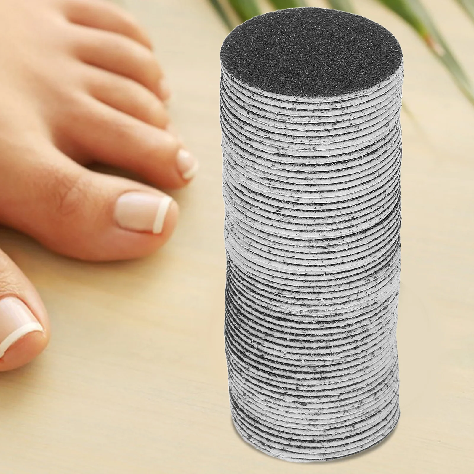 

60 шт. диски наждачной бумаги зернистостью 80 для электрического устройства для удаления мозолей, легко удаляемые после использования, маникюрный салон, шлифовальный диск, дрель для домашнего использования