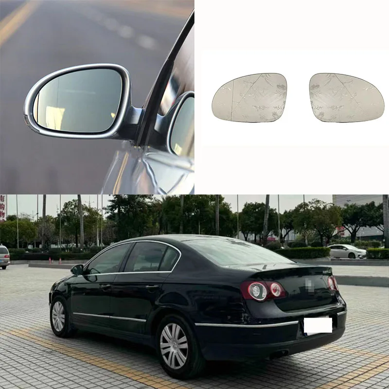 Auto Left Right Heated Wing Rear Mirror Glass for VW PASSAT B6 2007-2011 JETTA V 2006-2011 GOLF MK5 3C0857521 3C0857522