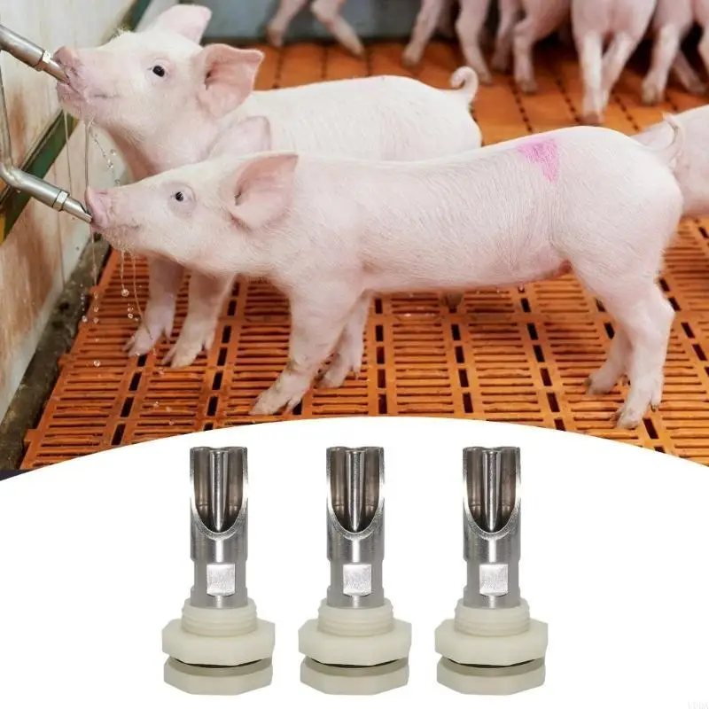  Automatic Pigs Waterer Set Accessory for Pigs and Goats in Various Environment