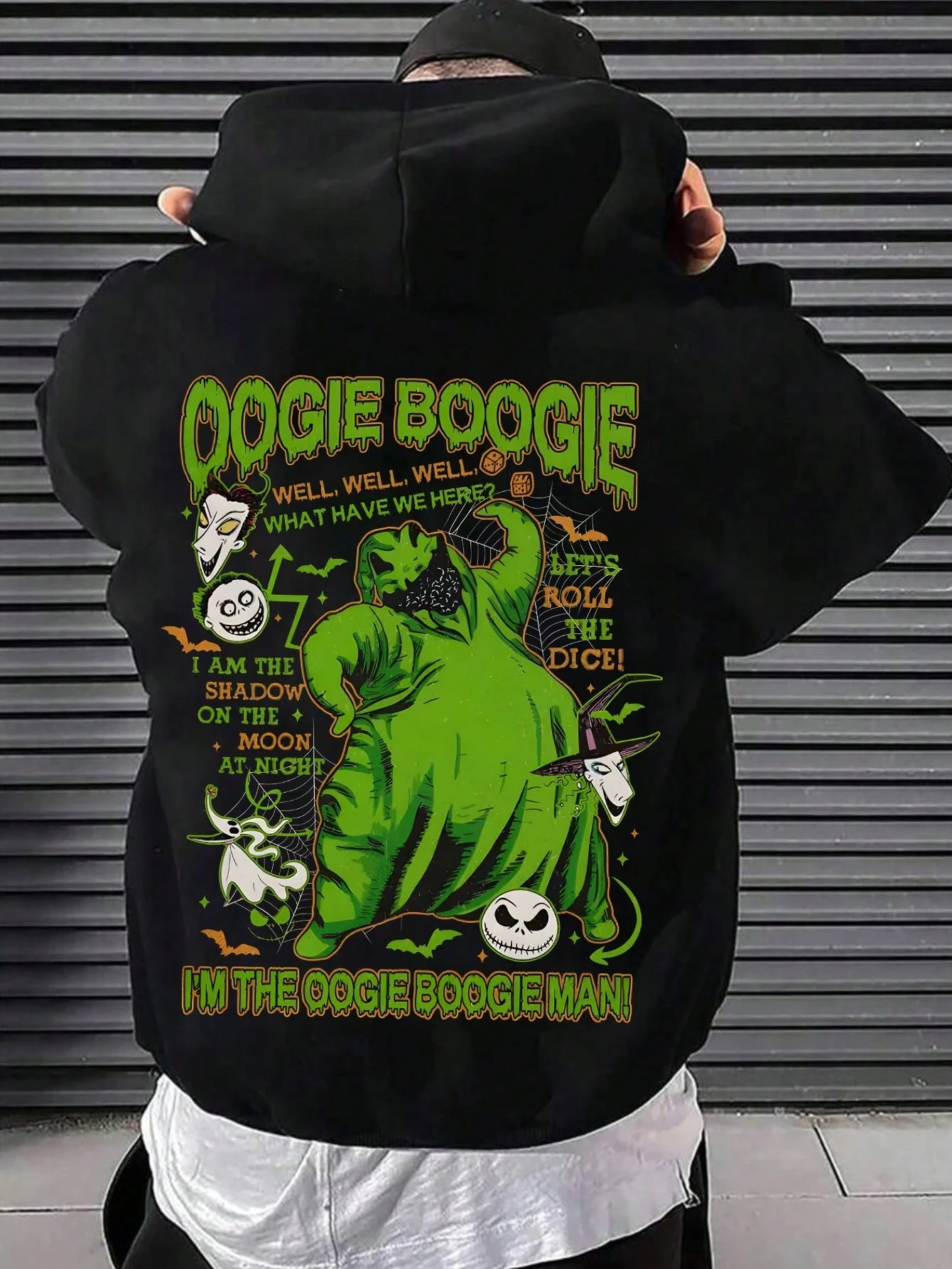 ديزني 2025 هالوين وعيد الميلاد فيلم الوحش طباعة هوديس، الخريف والشتاء الرجال بلوزات بأكمام طويلة