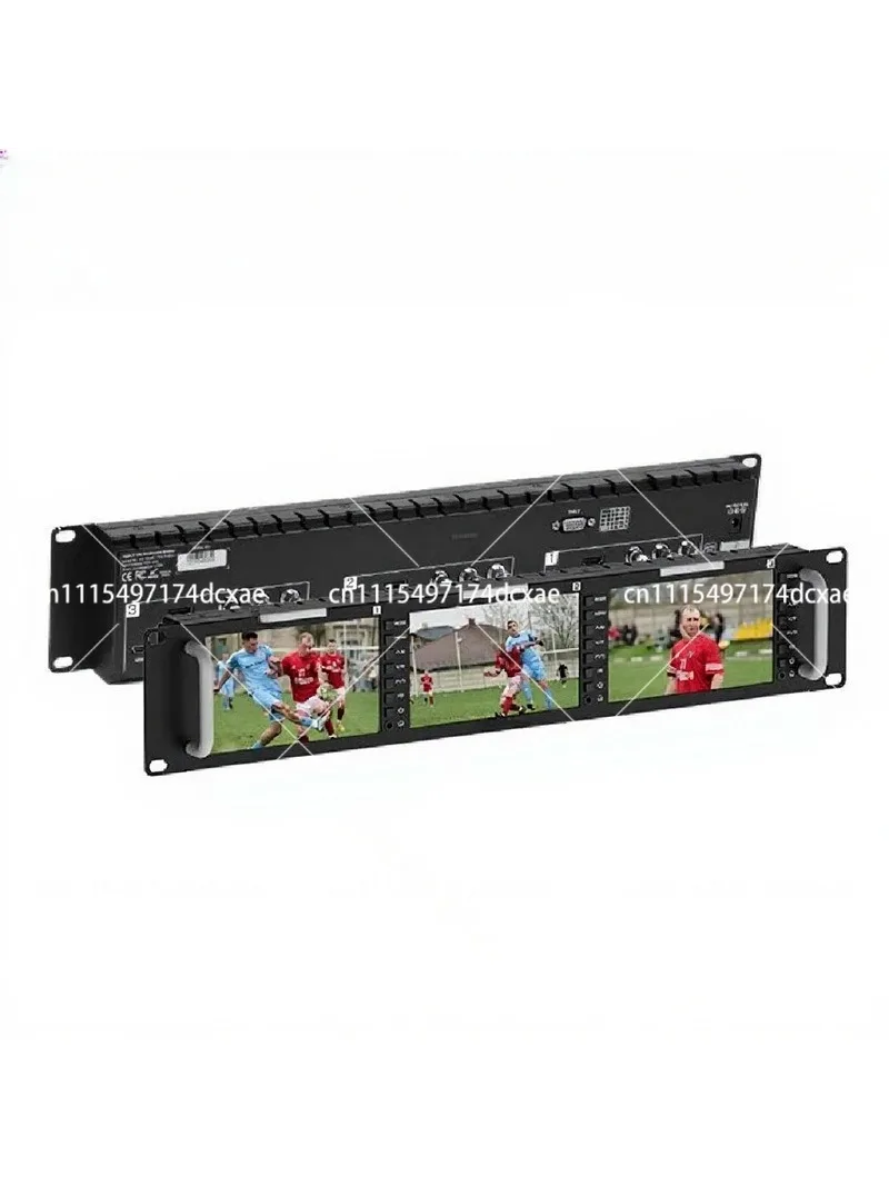 5.5 Inch 2RU Triple Full HD Broadcast SDI Rackmount Video Monitor