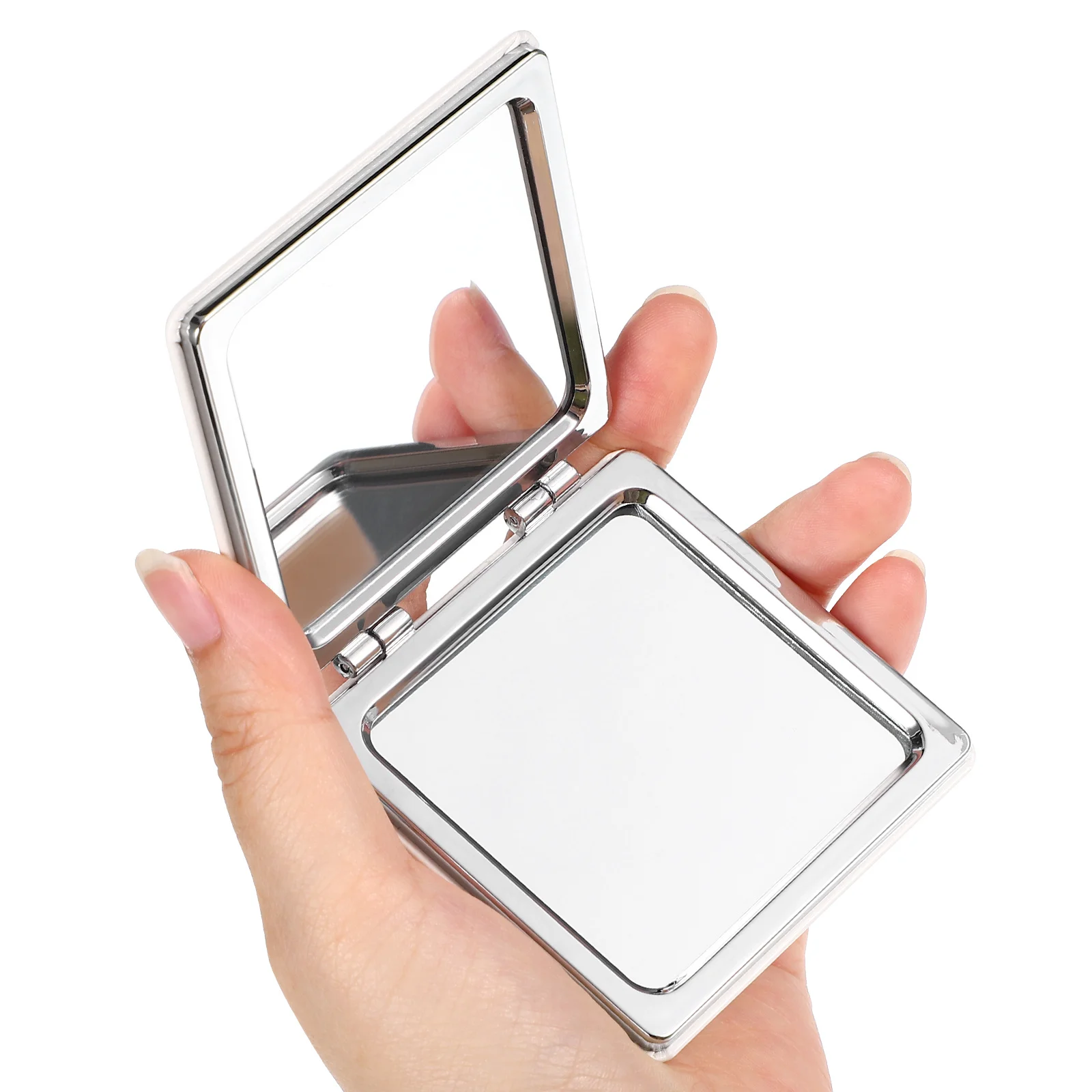 Przenośne lusterko do makijażu, małe, mini, kompaktowe, o wykwintnym designie, idealne na podróże, do kieszeni, torebki, na prezent, przenośne lusterko do makijażu.