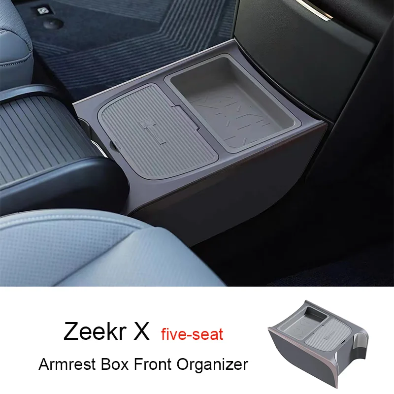 

Suitable for ZEEKR X 2023 Seat Aisle Storage Box Storage Box Double-layer Storage Box Car Modification Special Interior Parts