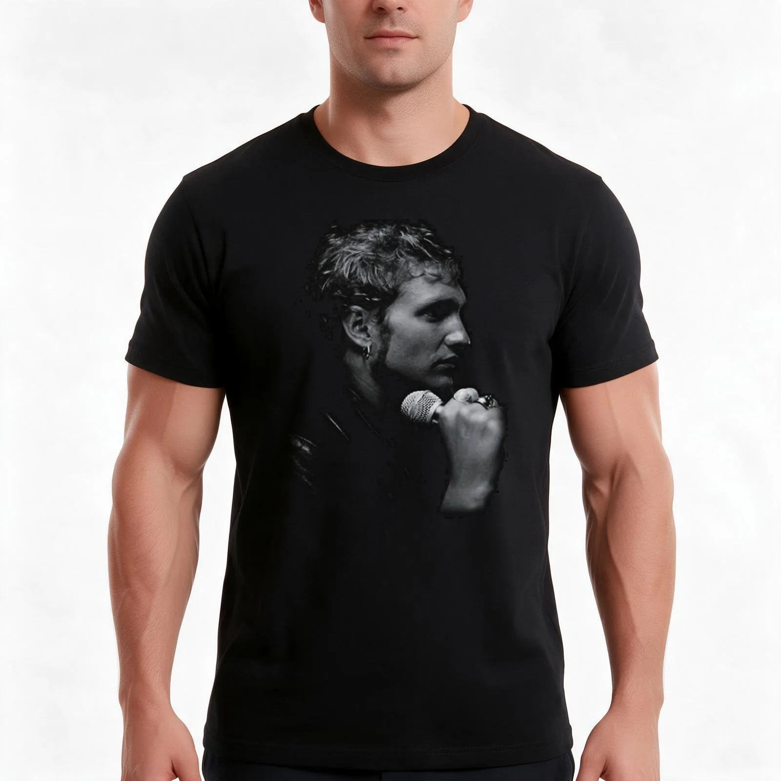 layne staley singer T-Shirt Summer Casual Cotton Tee Oversized Streetwear Tops Vintage Graphic Print Loose Fit Short Sleeve