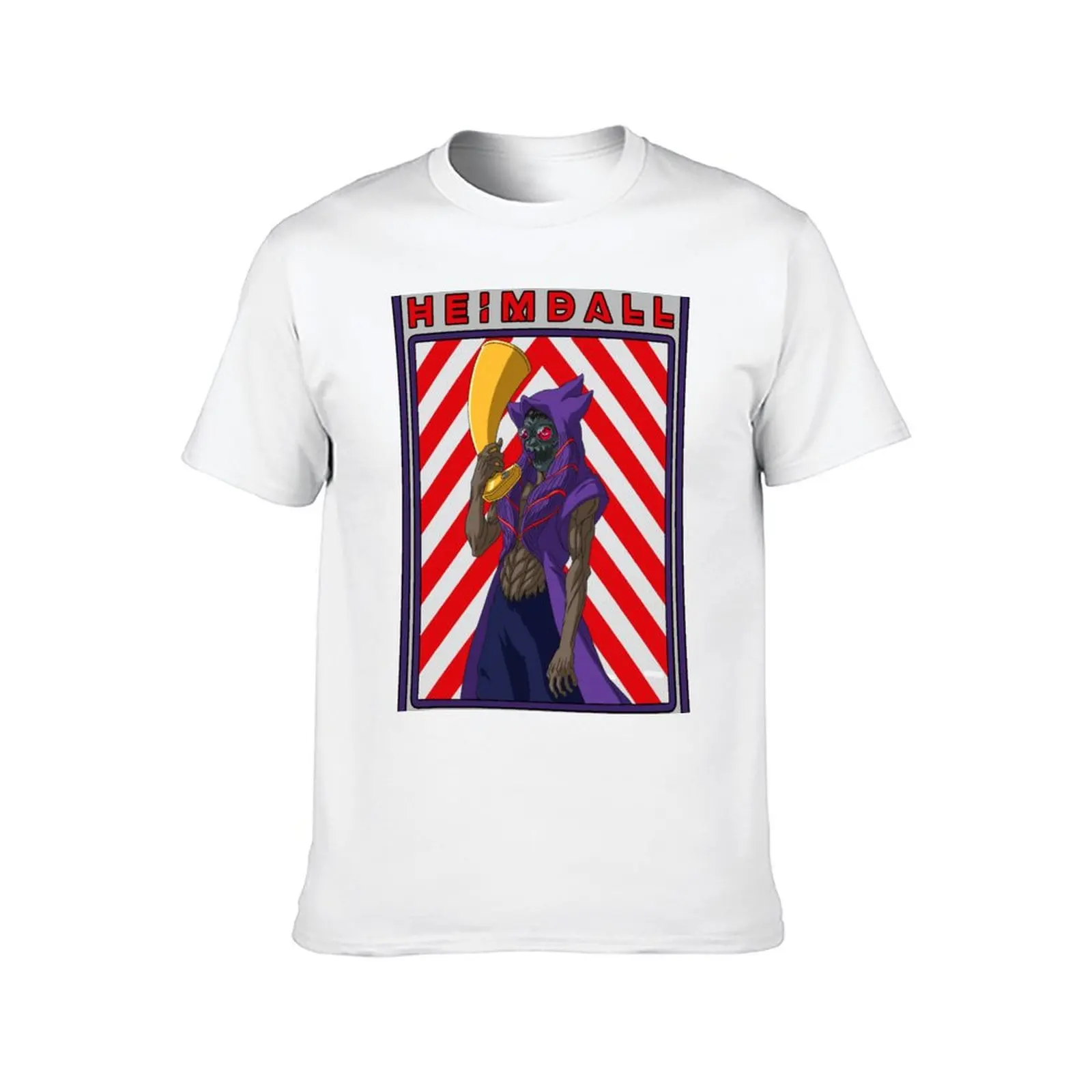 سجل راجناروك - HEIMDALL تي شيرت أنيمي التي شيرت تي شيرت للرجل حزمة تي شيرت أبيض #2