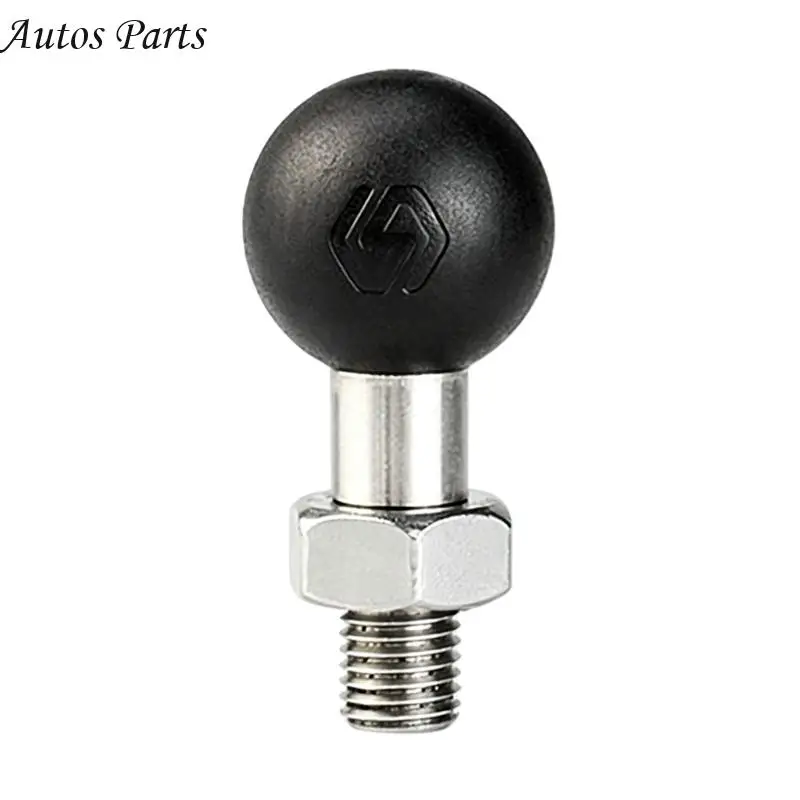 57BA Motorcycle Mirror Ball Head Repair Part 10 mm Threaded Post With Nut Washer Hardware for Stable Repair and Maintenance Work