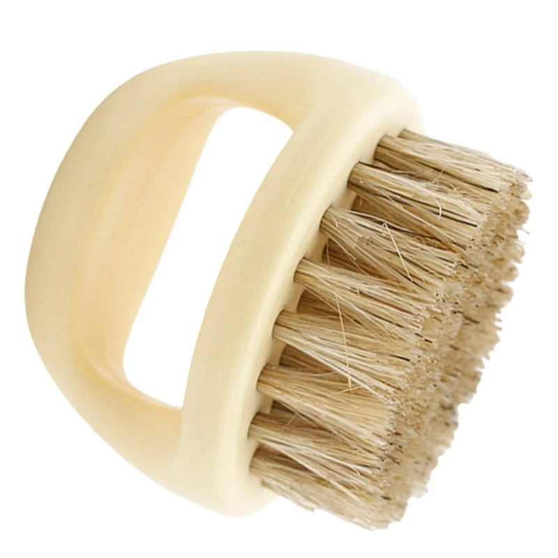 Essential Beard Styling Brush Natural Boar Bristles Professional Beard Maintenance Travel Beard Comb For Men's Daily Use