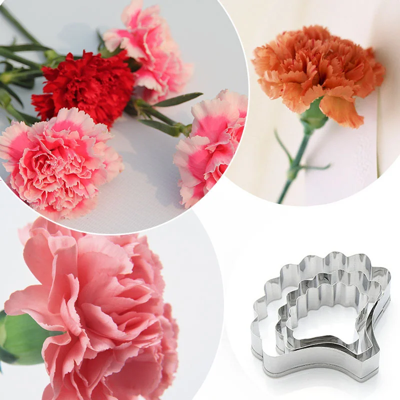 Peony, Lily, Carnation Petal Cutter Meridians Flower Sugar Fondant Simulation Tool 3D Petal Paste Mould DIY Cake Decoration Tool