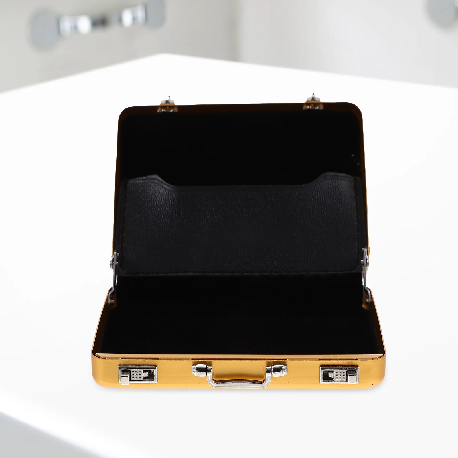 Tempat kartu Flash dompet pria, wadah kartu mengunjungi perlengkapan kantor berdiri bisnis indeks Organizer