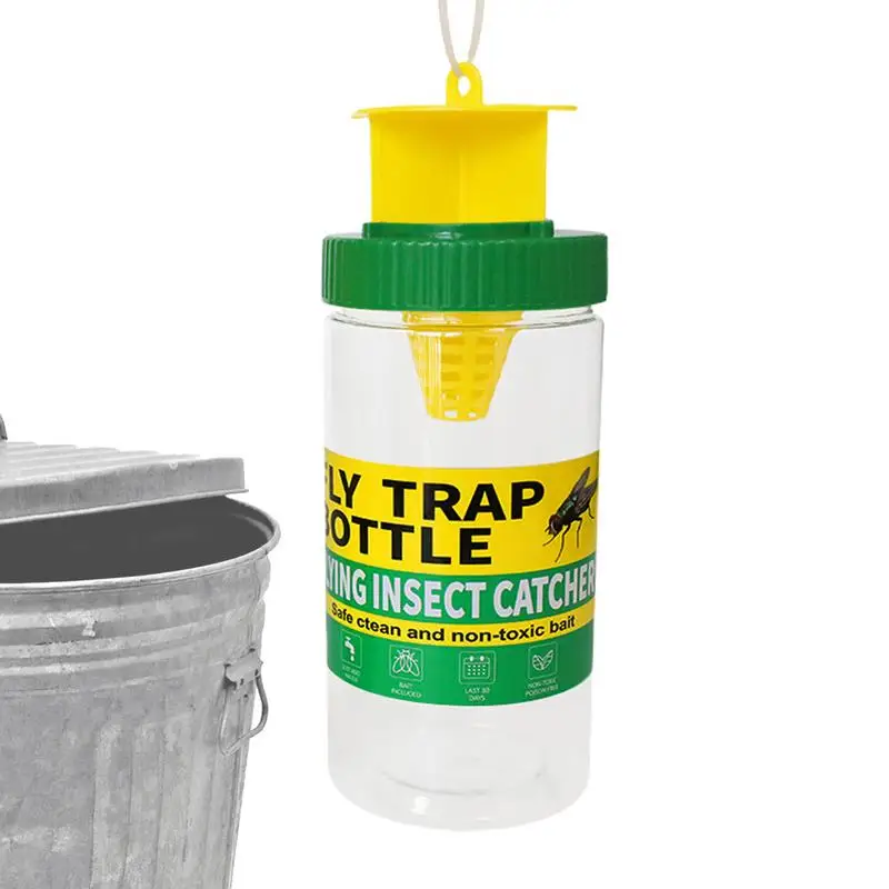 

Outdoor Fly Traps Weatherproof & Precise Hole Design Fly Catchers Space-Saving Fly Bags Easy To Use & Reusable For Home And