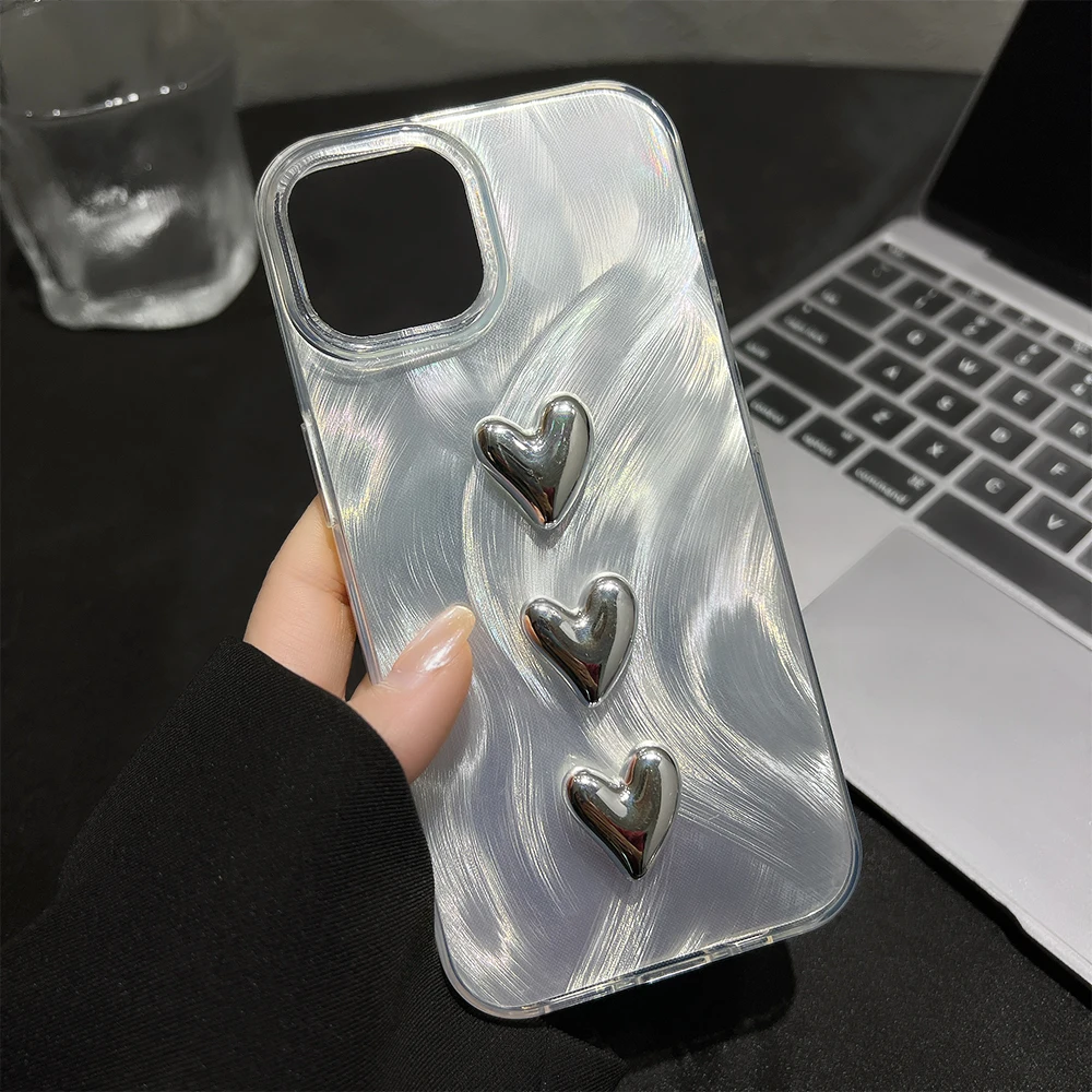 INSสําหรับSamsung S24 S23 S22 Ultra S23FE A34 A55 A54 A52 A52S A35 A15 A14 A13 A12 A32 A05Sเลเซอร์Silver Hang Chain