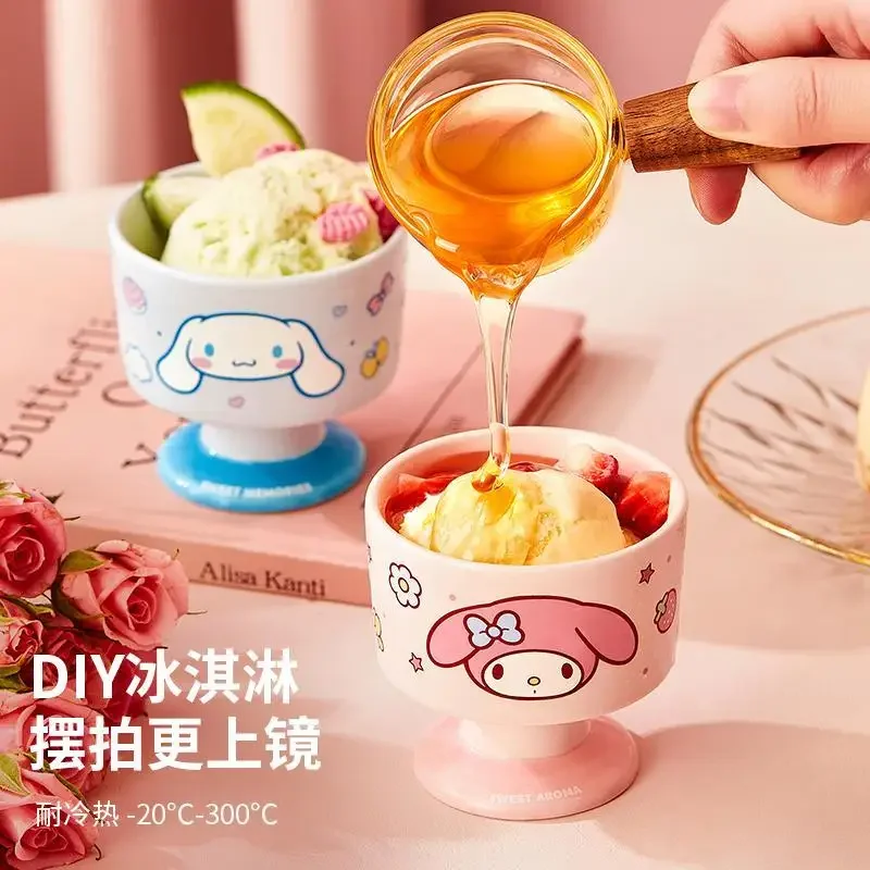 Sanrio My melody Cinnamoroll nuevo lindo patrón de dibujos animados con personalidad creativa moda para el hogar taza de cerámica resistente a altas temperaturas