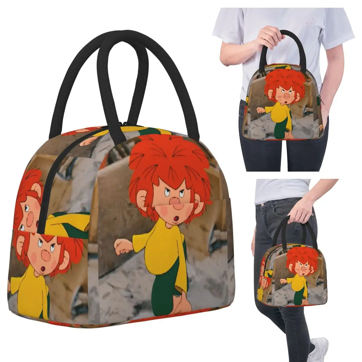 

Изолированная сумка для обеда Pumuckl для женщин, офисный холодильник, термосумка для еды, портативный контейнер для ланч-боксов