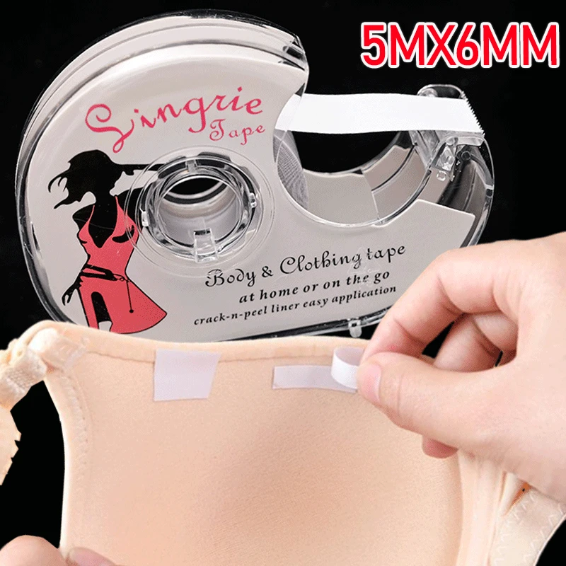 Double Sided Body Tape Self-Adhesive Bra Clothes Dress Shirt Secret Sticker Clear Lingerie Tape Anti-naked Invisible Chest Patch