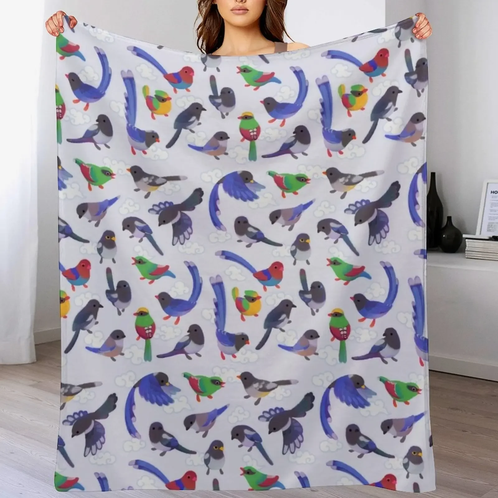 

Magpie Throw Blanket Luxurious Soft Blanket Holiday Gift for Family