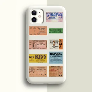 55 PCs Retro Rock Band Tickets Graffiti Tickets Musik Tickets Decal für Notebook Skate Gitarre Cooler Spielzeugaufkleber 6 Hauptverkaufsaufkleber Musik - №1