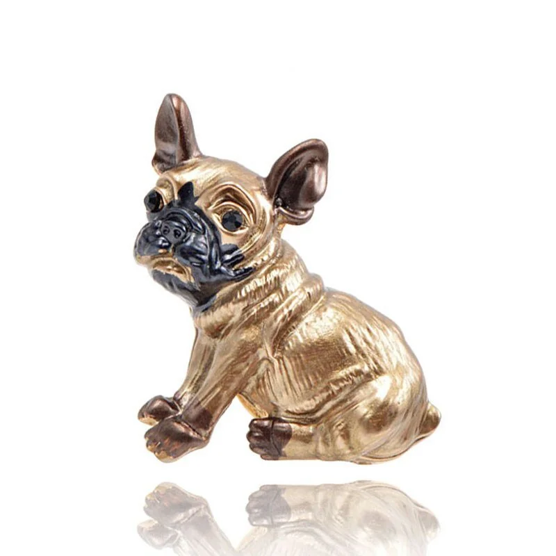 Cartoon Cute French Bulldog Dog Brooches for Women and Kids Enamel Animal Brooch Pin Coat Accessories Brooches Gift