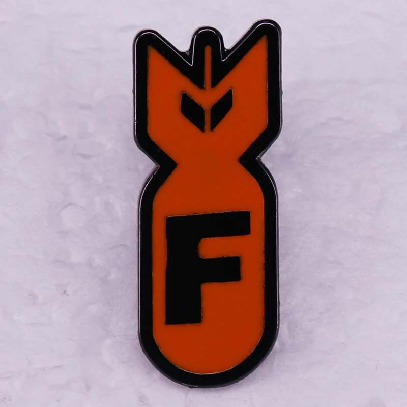 Drop Shipping The F Bomb Esmalte Pin, Camisola Polite Expressão, Broche engraçado para jaqueta Tote Hand Bag