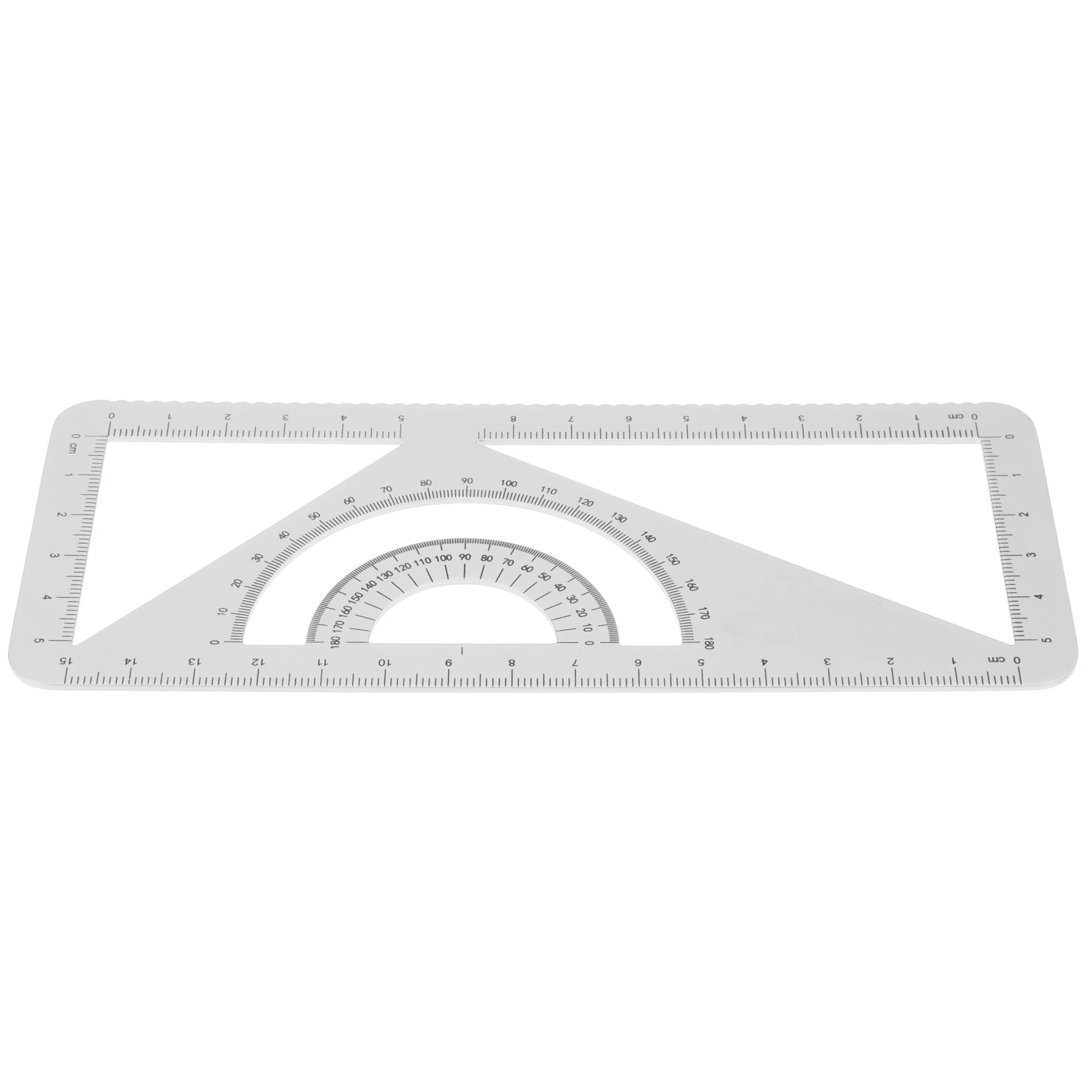 10PCS Multi Purpose Metal Ruler Protractor Drawing Measurement Tools School Stationery Aluminum Alloy Triangle Ruler Set