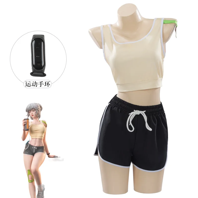 

Bai Yuekui Linglong: Incarnation Ling Cage Anime Women Cosplay Costume Daily Suit Halloween Party Clothes wig Sportswear